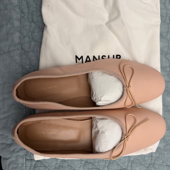 Mansur Gavriel Dream Ballerina Flat (pink) - size 39 (EUR)/9 (US/UK) NWOT - Picture 1 of 6
